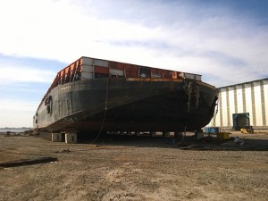 Barge Abschuss