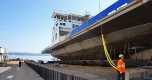 sacos de rolos pneumáticos para a descida ea elevação de navios